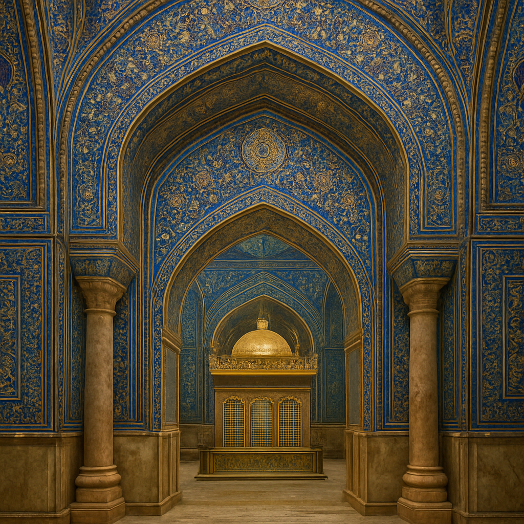 Shrine interior decorations
